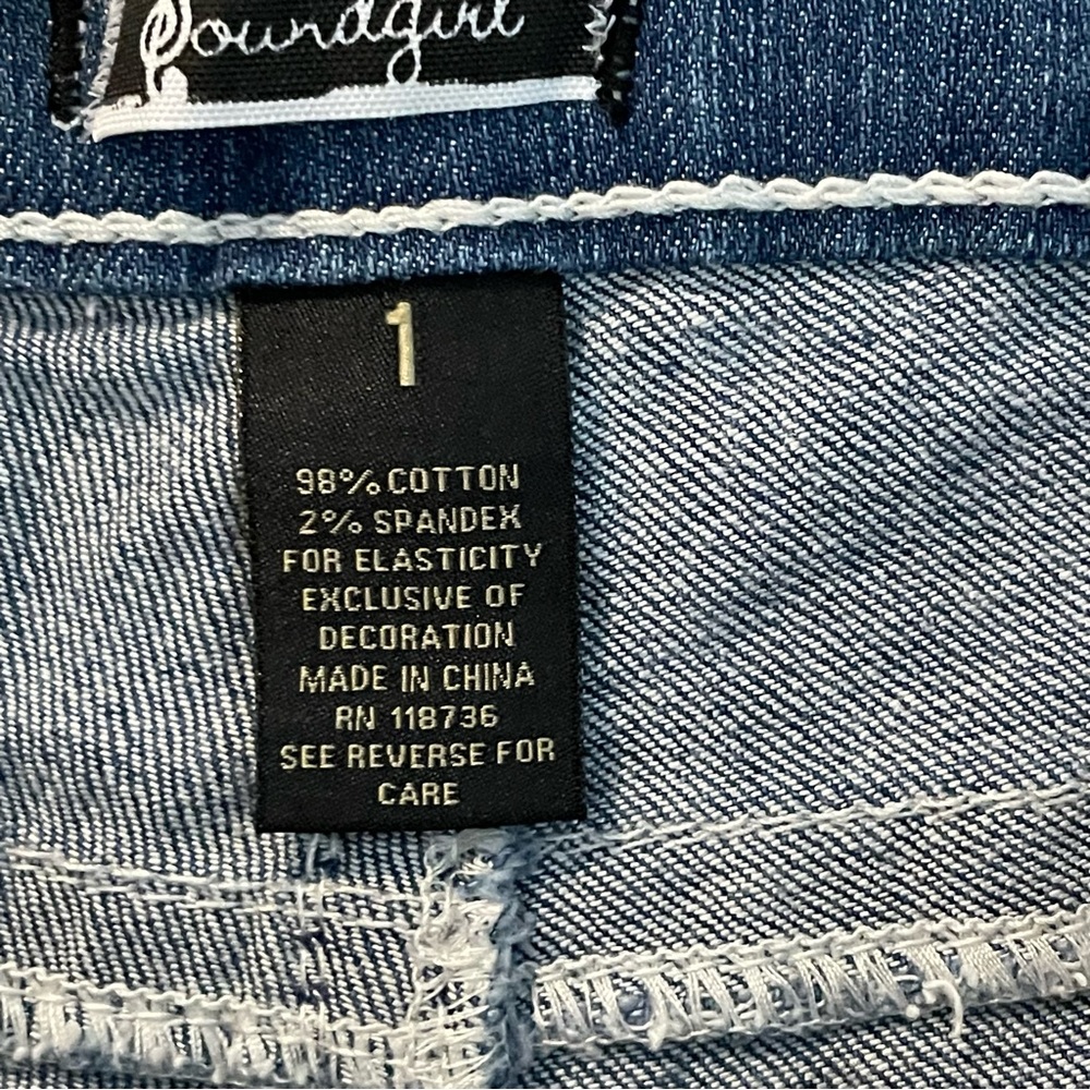 Soundgirl Distressed Jean Short Shorts - Picture 3 of 7